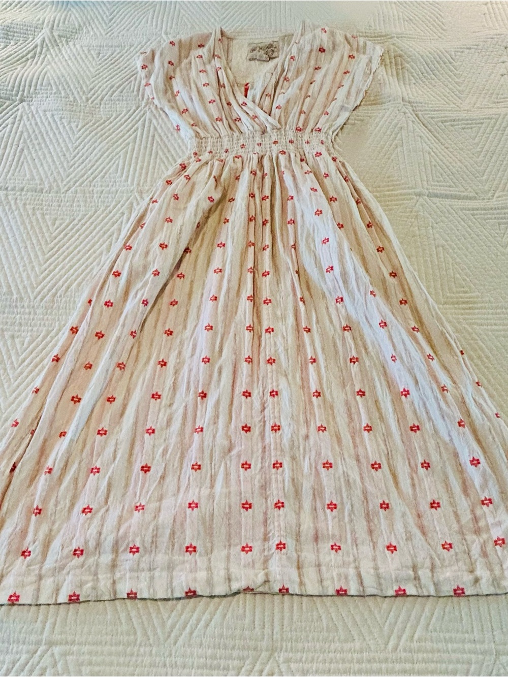 Ace and jig, red and white crossover dress  xs